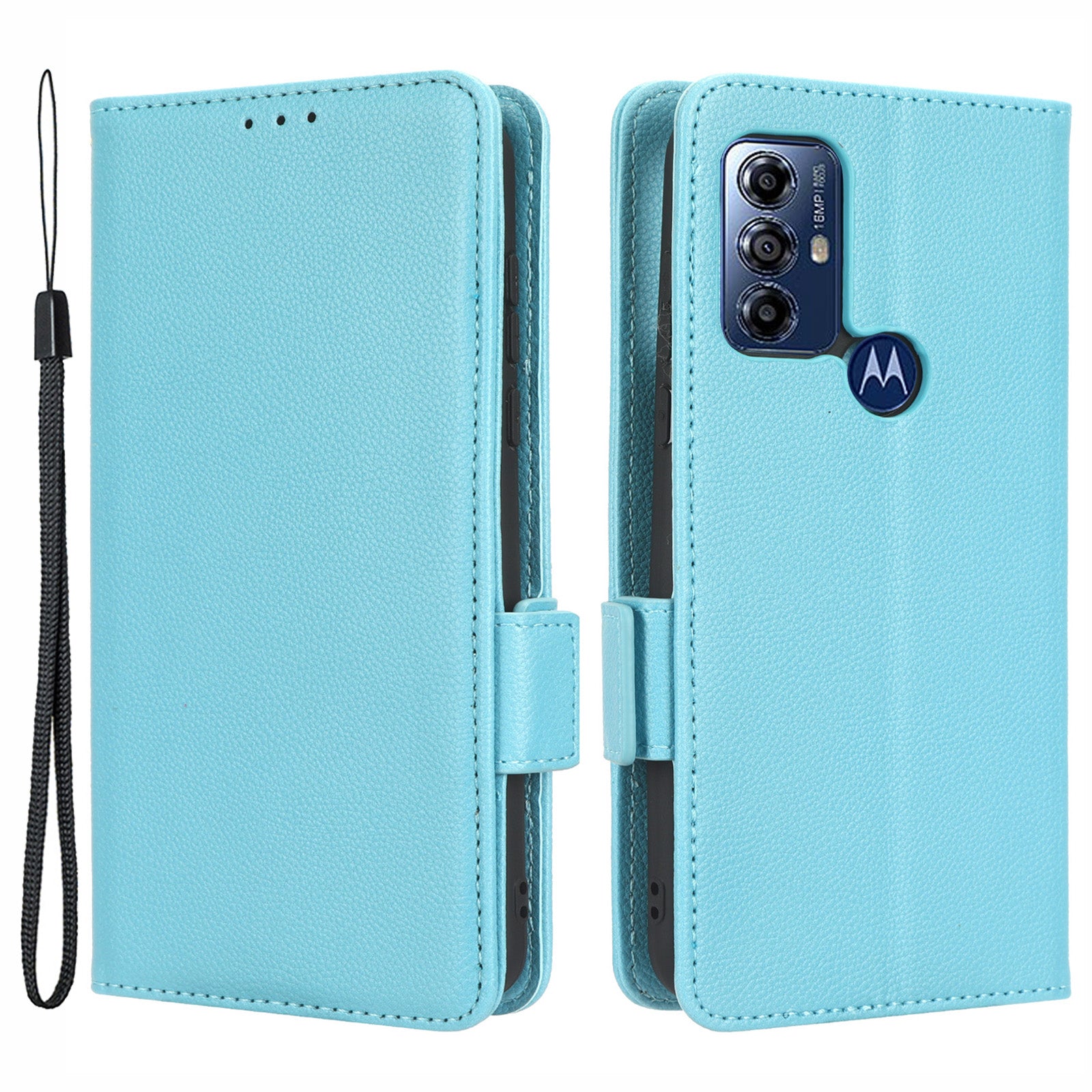 For Motorola Moto G Play (2023) 4G Dual Magnetic Clasp PU Leather Anti-fall Phone Case Litchi Texture Protective Phone Wallet Stand Cover For Motorola Moto G Play (2023) 4G Dual Magnetic Clasp PU Leather Anti-fall Phone Case Litchi Texture Protective Phone Wallet Stand Cover